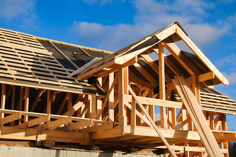 New house being constructed before home inspection services are scheduled 